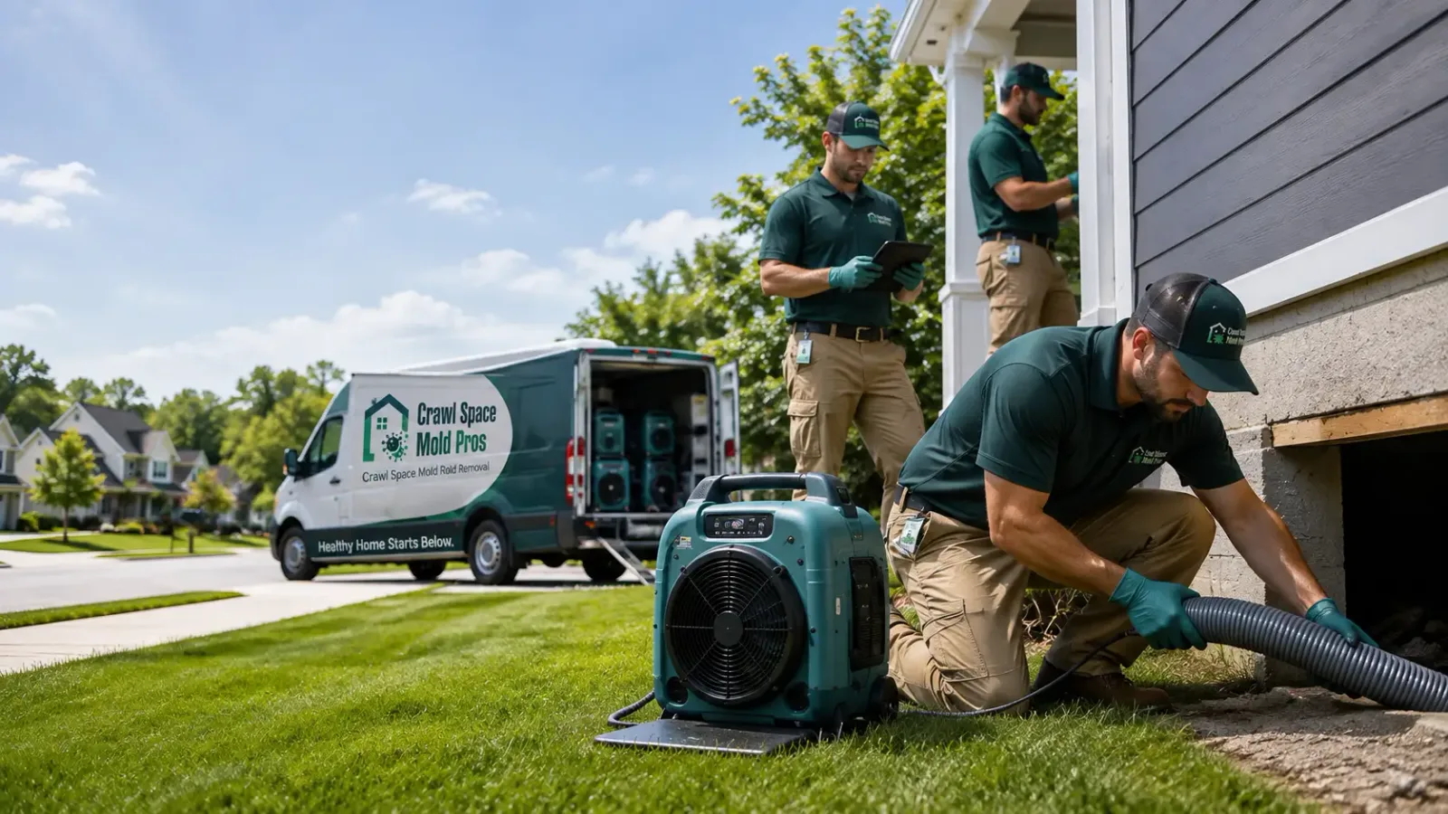 Crawl Space Mold Removal in Bushton, KS